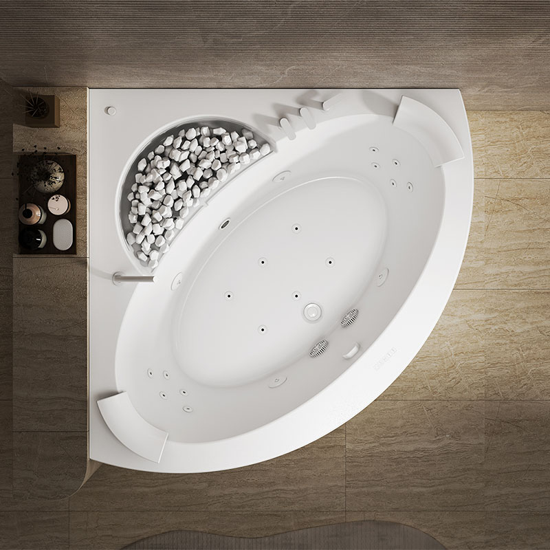 Massaaživann Nautic Lux VIIpealtvaade | Santeco Kotikylpylä höyrysuihkut