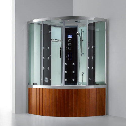 ECube Max VI Lux1 | Santeco Kotikylpylä Höyrysauna hieronta ammeella E Cube Max VI Standard tiikkivärinen