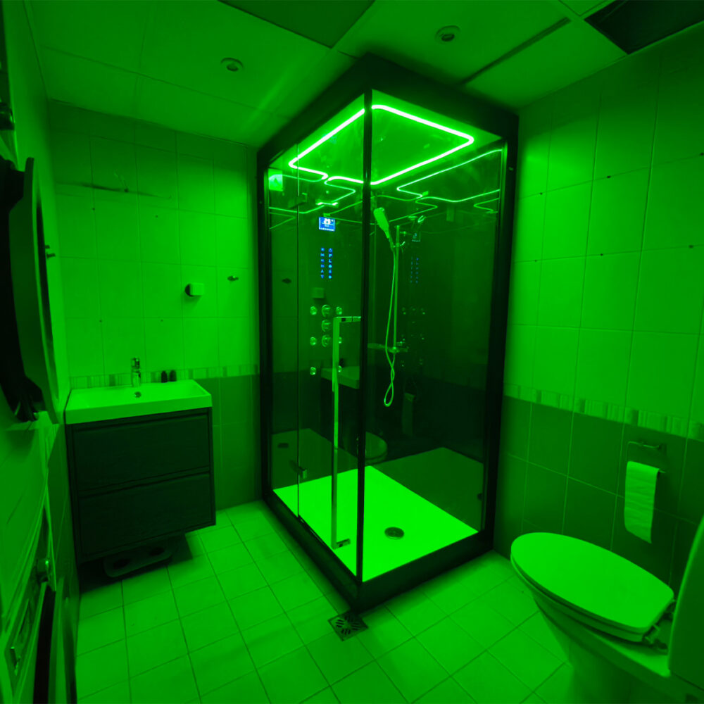 Black Hamam IVcolour therapy green | Santeco Kotikylpylä höyrysuihkut