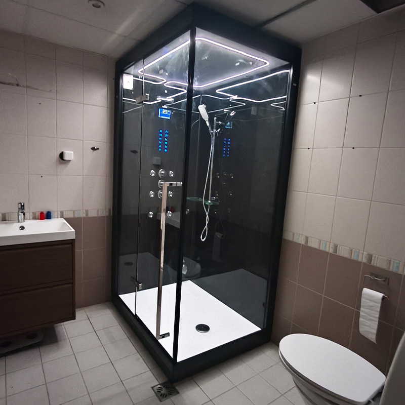 Steam shower Black Duo II Standard2 | Santeco Kotikylpylä höyrysuihkut