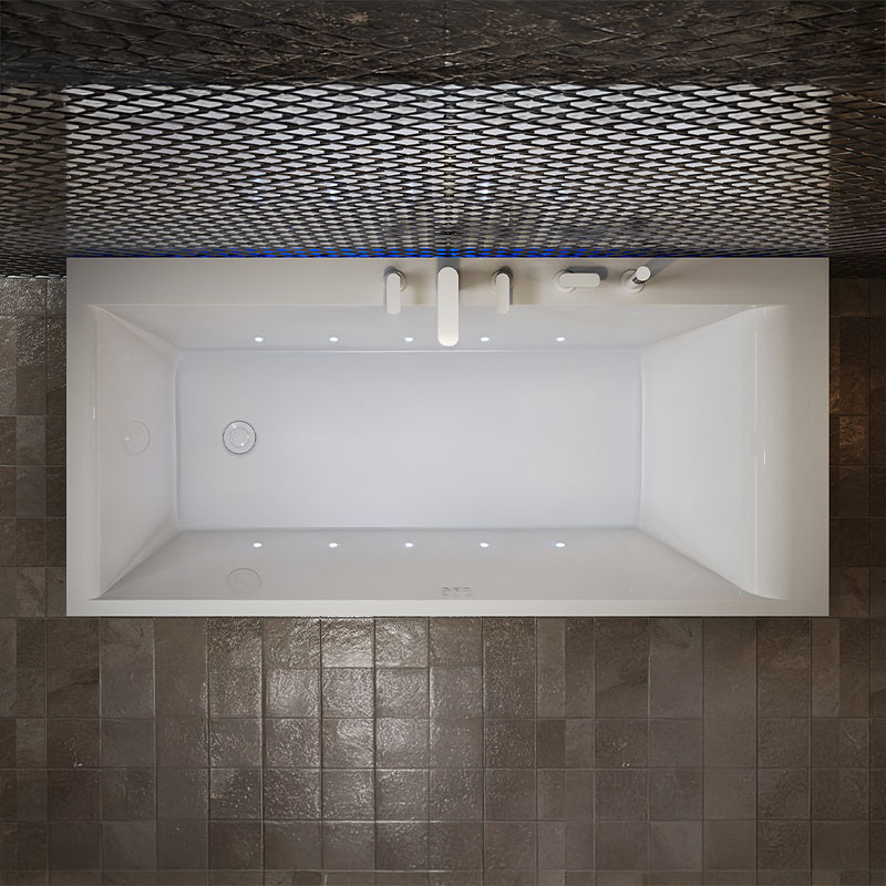 Piimavann Nautic Lux I 170cm pealtvaates | Santeco Kotikylpylä höyrysuihkut