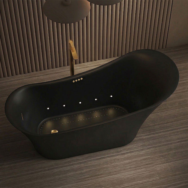 Mullivann Nautic Antique II Air Black and Gold2 | Santeco Kotikylpylä höyrysuihkut