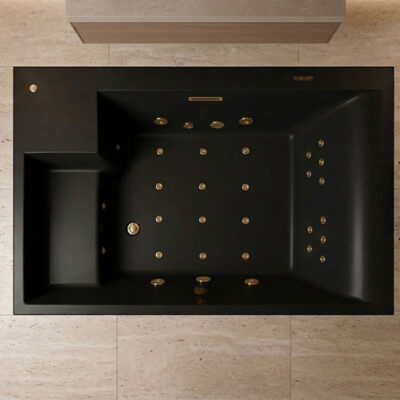 Upotettava hieronta amme Nautic Max X Black Golden Line