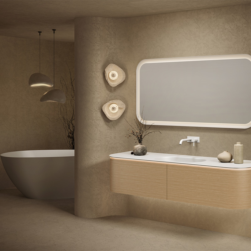 Kylpyhuonekaluste Zaha ja Nautic Moderna poreamme