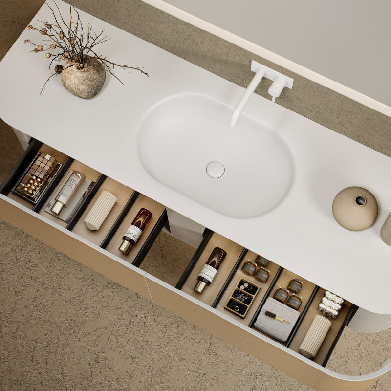 Valamukomplekt metalltasapinna ja portselanvalamugaZahaWooden3 | Santeco Kotikylpylä höyrysuihkut